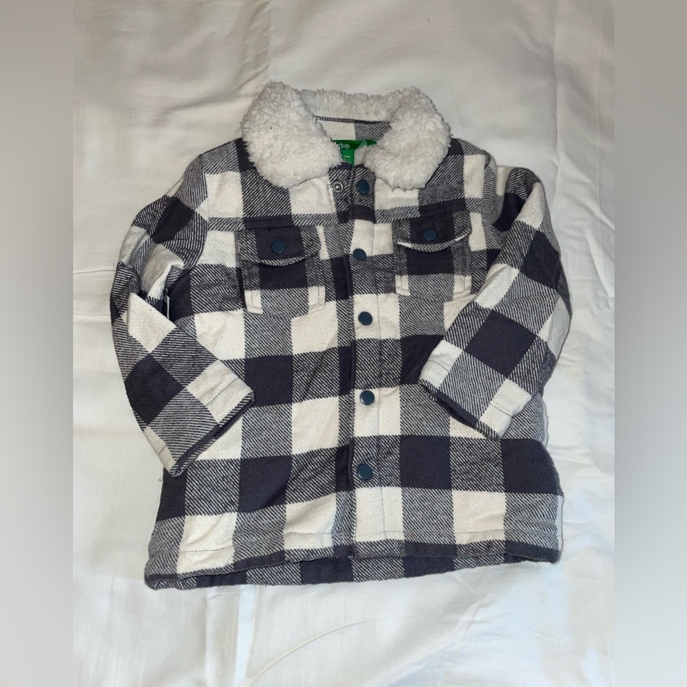 Plaid Jacket with Sherpa lining